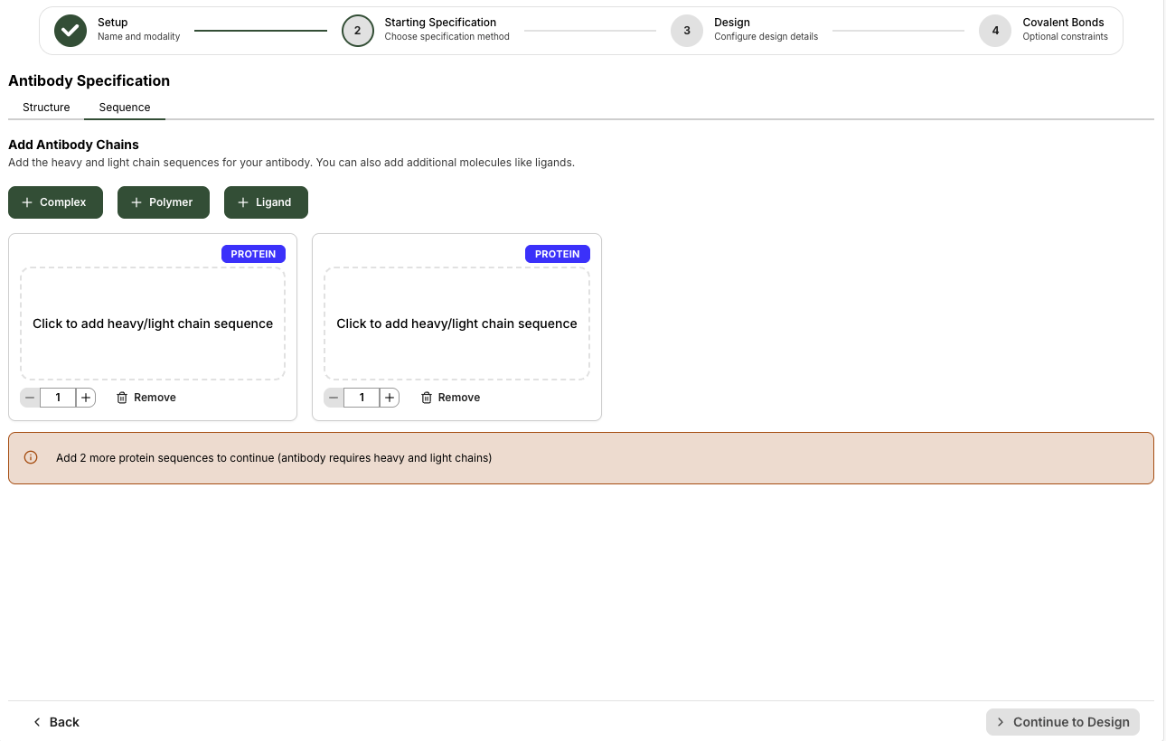 Select residues for nanobody specification