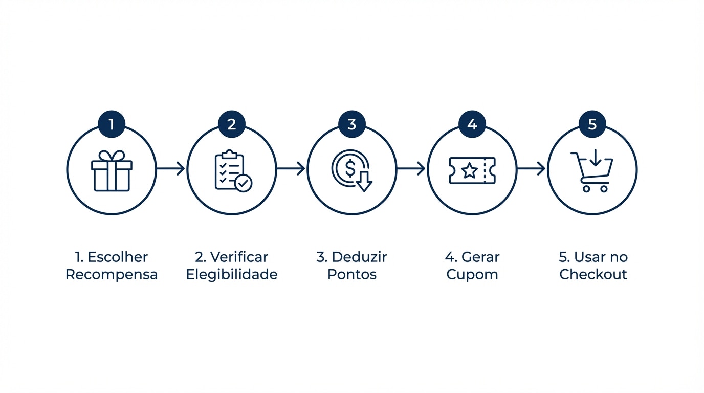 Fluxo de resgate de recompensas