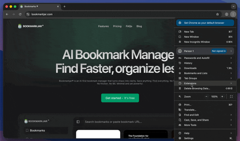 Extension Installation