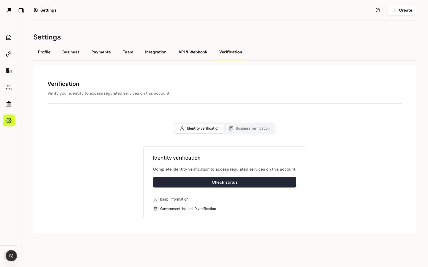 BoomFi verification settings