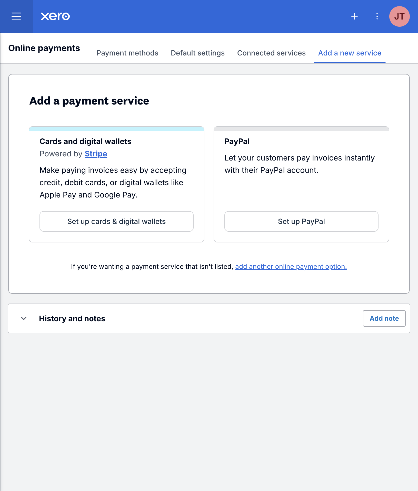 Add a payment service, with Stripe cards and PayPal