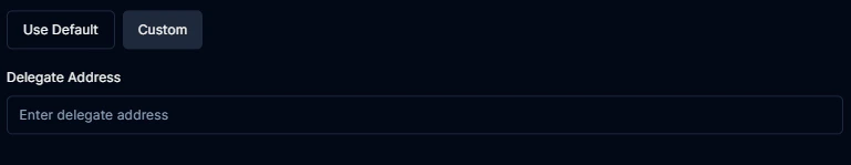 custom-deletegate-address