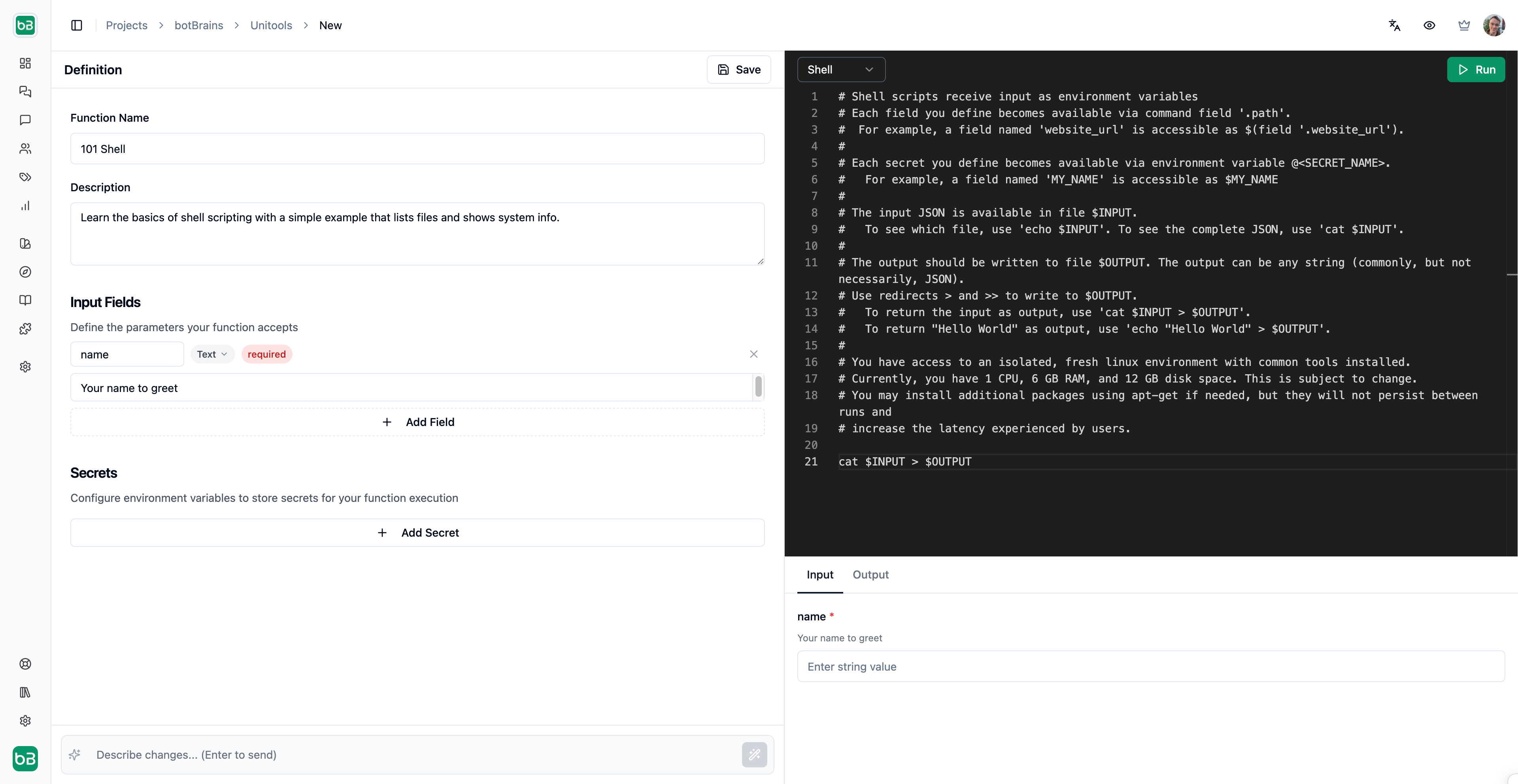 Unitools - botBrains Docs