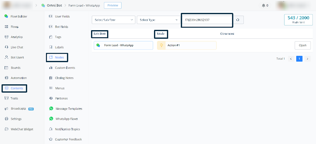 Búsqueda por Node NS