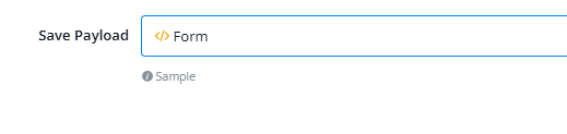 Guardado del payload en un campo JSON