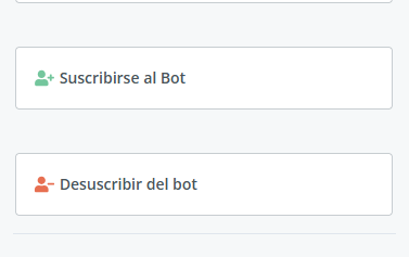 Acciones de suscribir/cancelar suscripción dentro de Acciones básicas