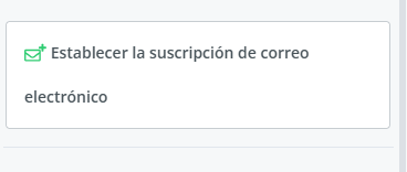Configuración de la acción Activar permiso de correo