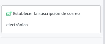 Configuración de la acción Activar permiso de correo