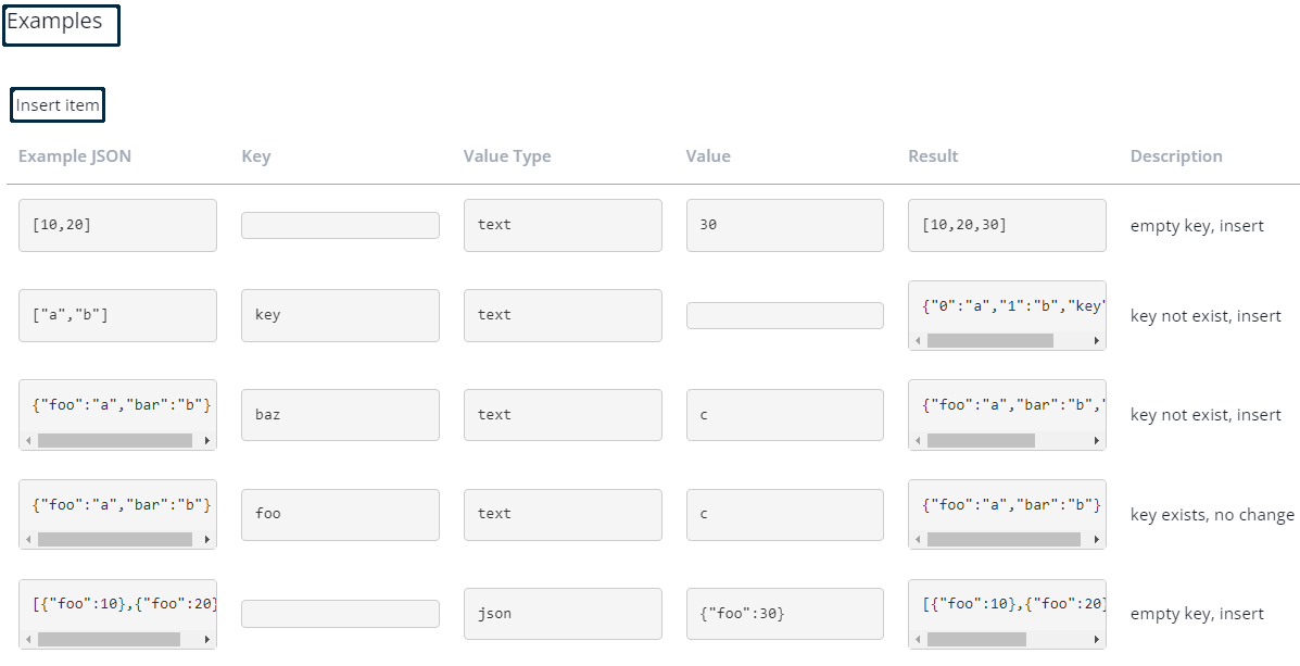 Insertar un elemento nuevo en una variable JSON