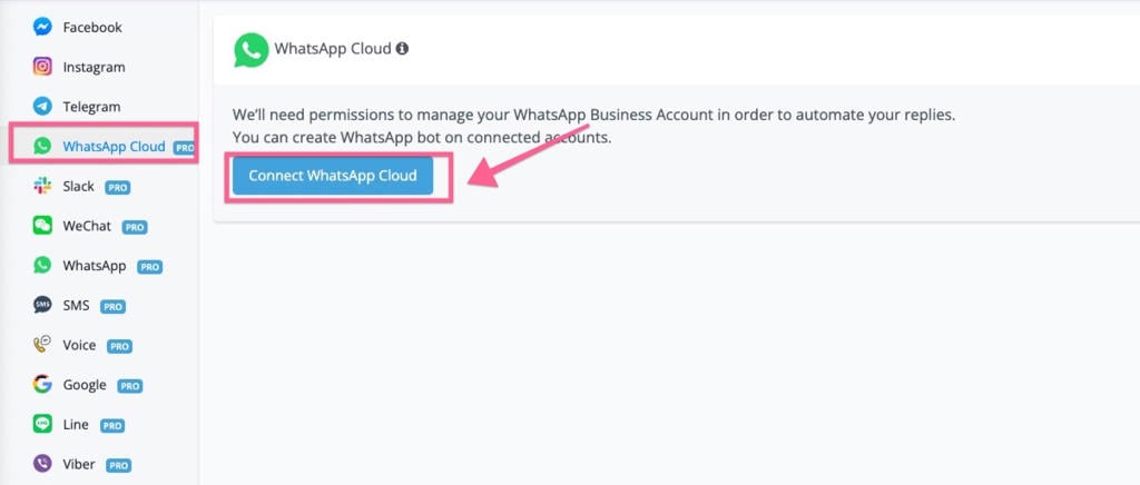 Connect WhatsApp Cloud