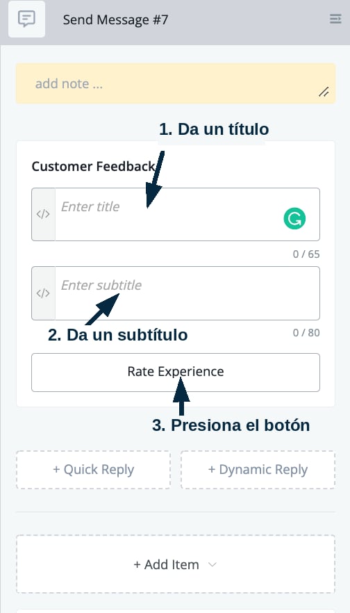 Ejemplo de analítica de un tema de feedback