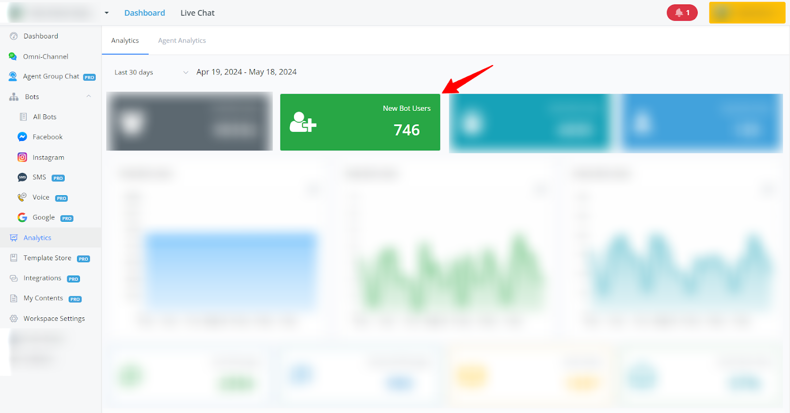 Métrica: Usuarios nuevos del bot