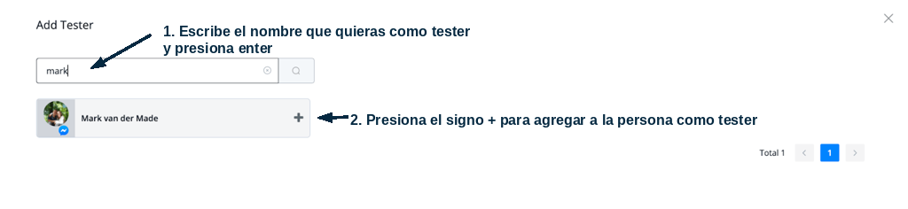 Agregar un nuevo tester