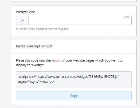 Uso del código de widget para diferenciar URLs
