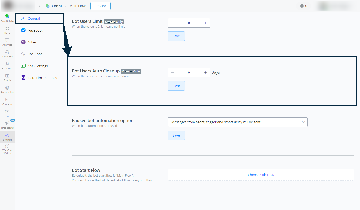 Configuración de la limpieza automática de usuarios