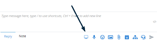 Ícono de URL personalizada en el Chat en vivo