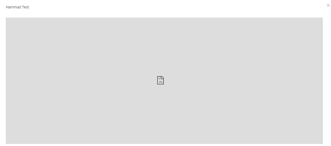 Popup de la URL personalizada abierto