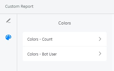 Cambio de colores con el ícono de paleta