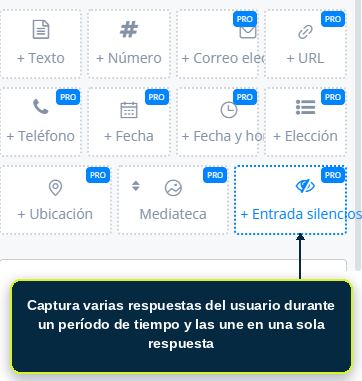 Configuración de una Entrada silenciosa