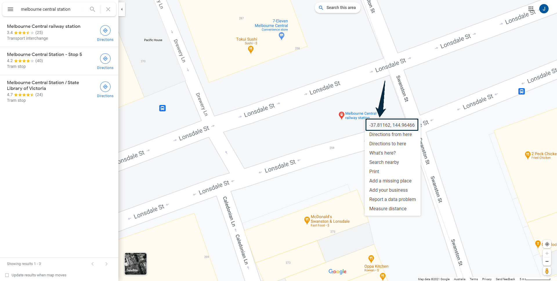 Selector de ubicación en el mapa