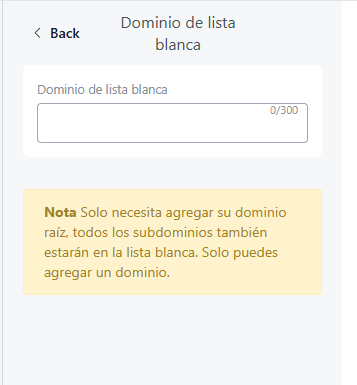 Pestaña Design (ejemplo con Embed Chat Window)