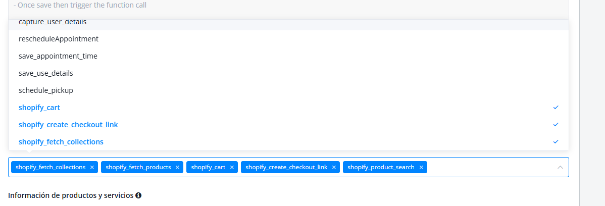 Nodo de Salida de Función de IA dentro de un workflow