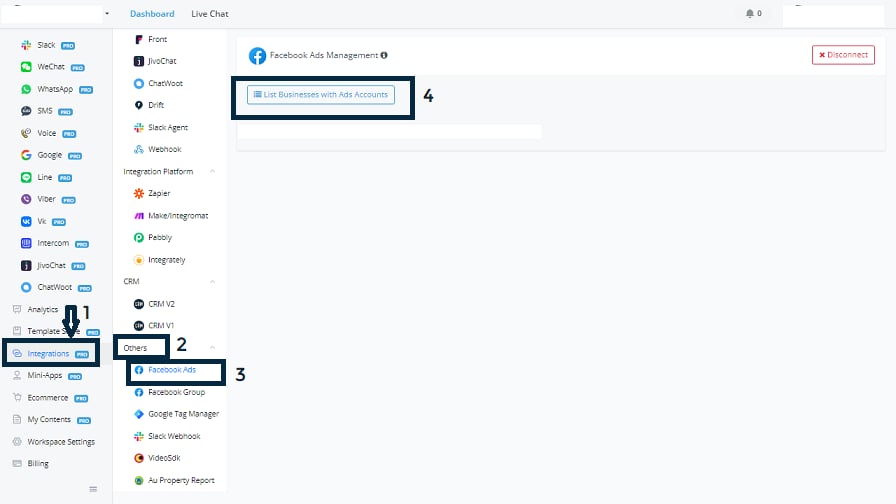 Integración con Facebook Ads Manager