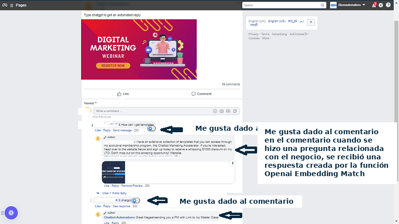 Configuración adicional de Create Chat Completion