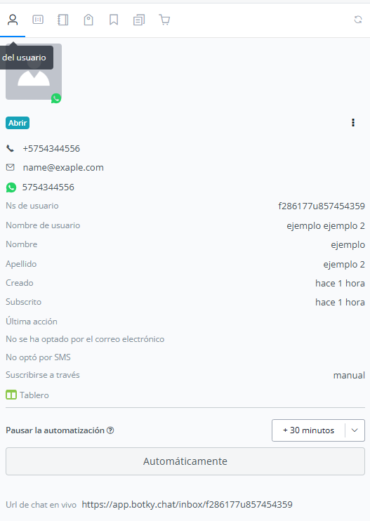 Filtro de usuarios del bot por condiciones