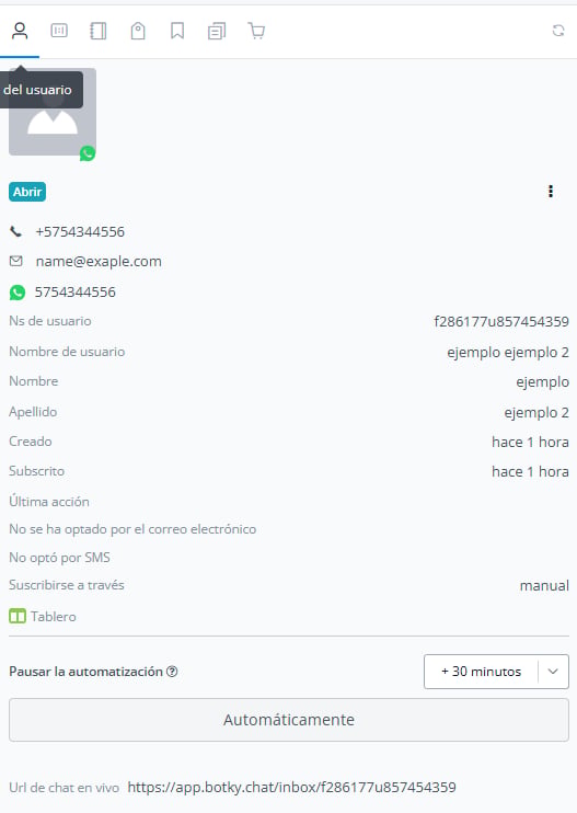 Filtro de usuarios del bot por condiciones