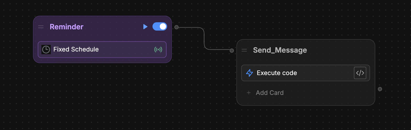 Execute code
