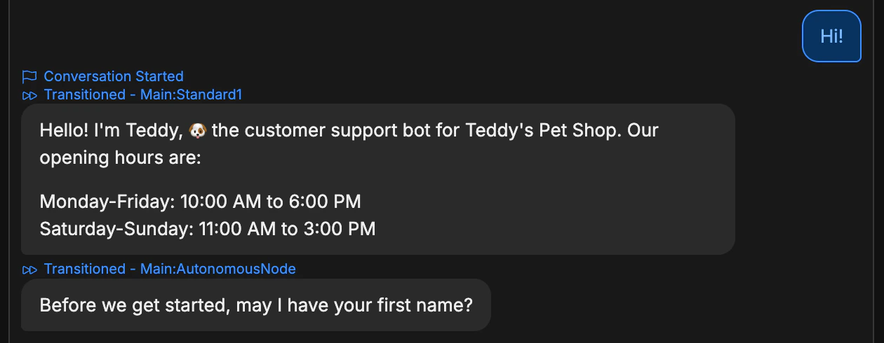 New conversation
