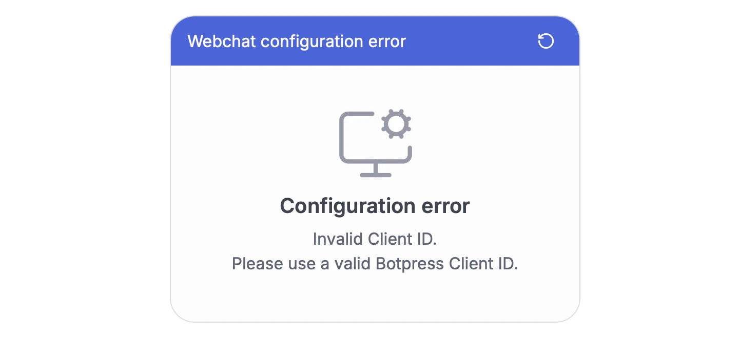 Invalid client ID