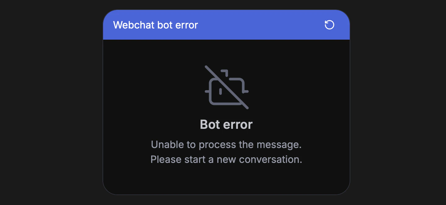 Invalid message content type