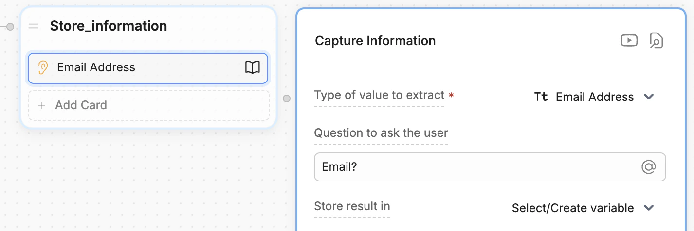 Assign a value to a variable