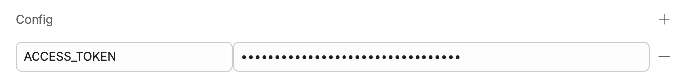 Configuration variable fields