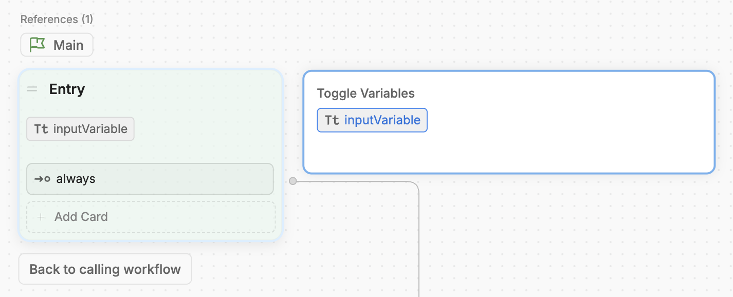 Toggle input variable