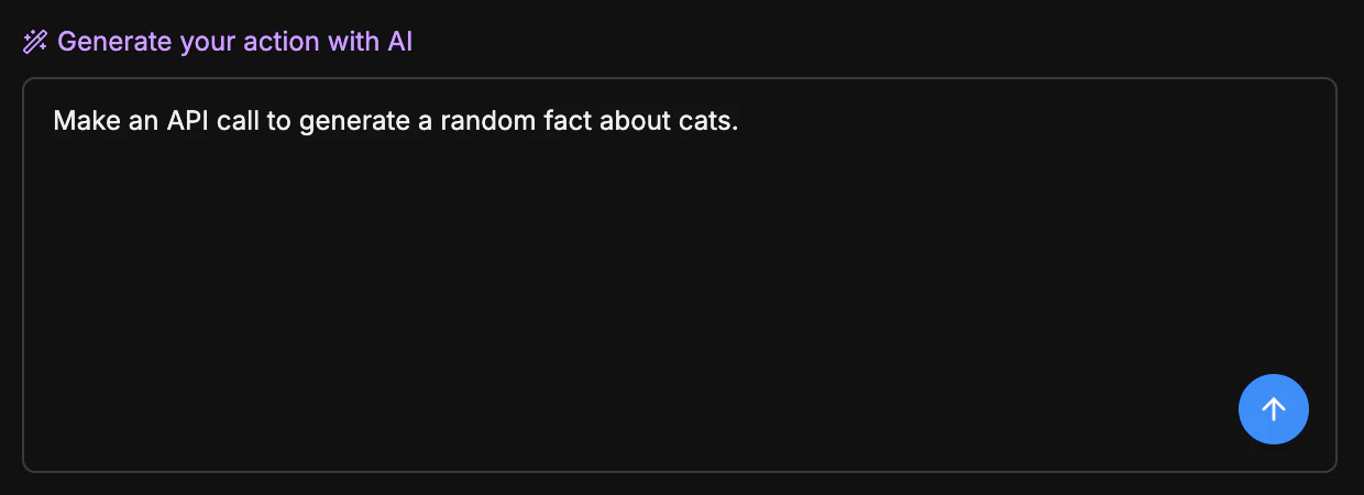 Action prompt example