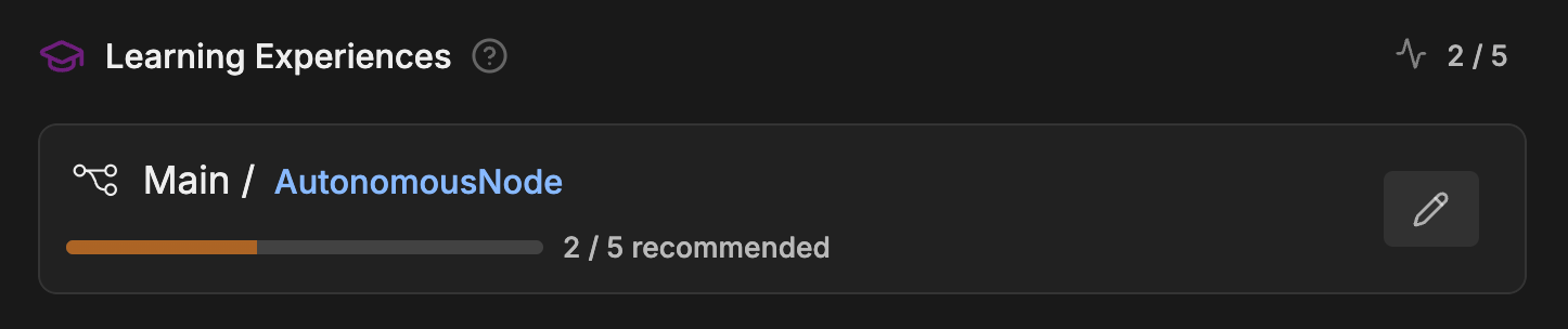 Learning experiences