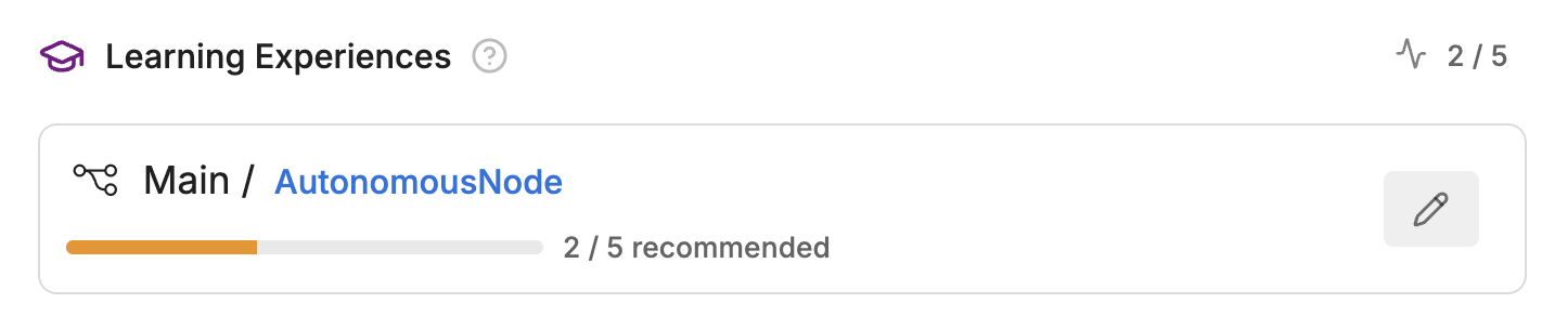 Learning experiences