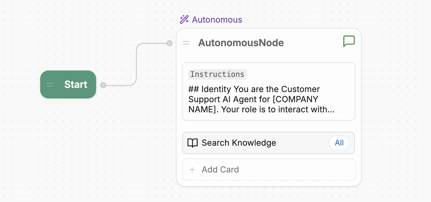 Instructions for Autonomous Node