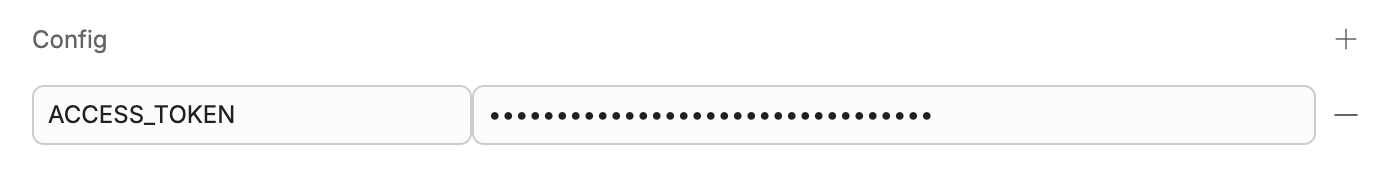 Configuration variable fields