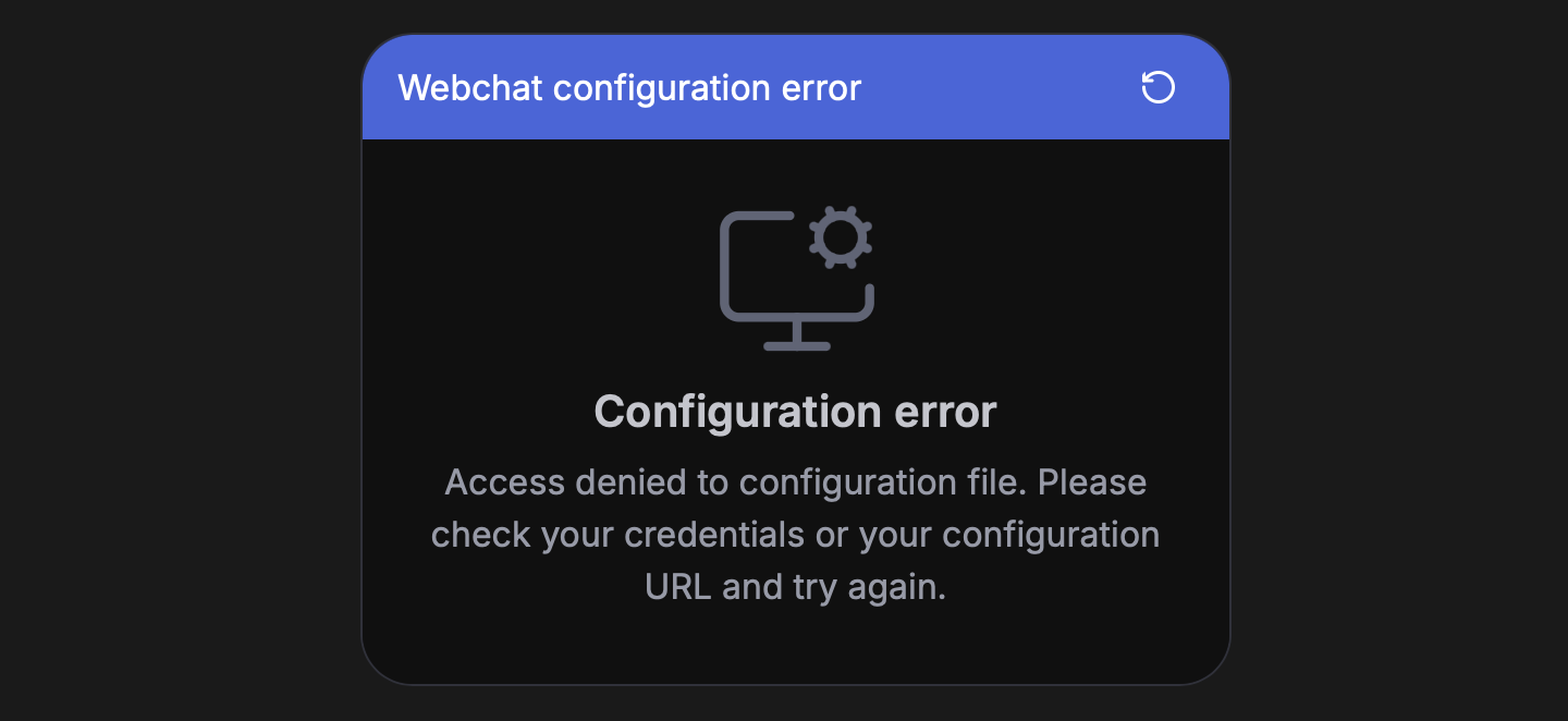 Config access denied