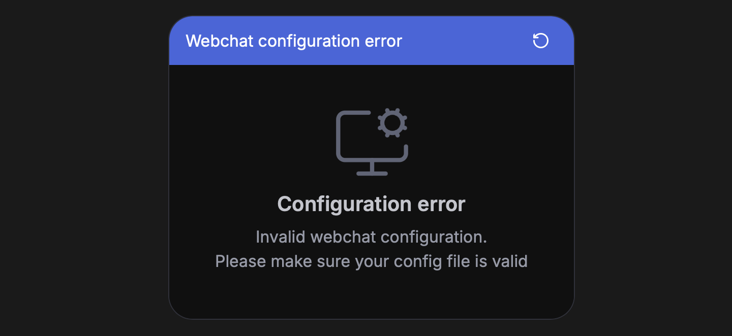 Invalid configuration