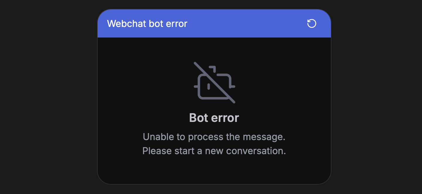 Invalid message content type