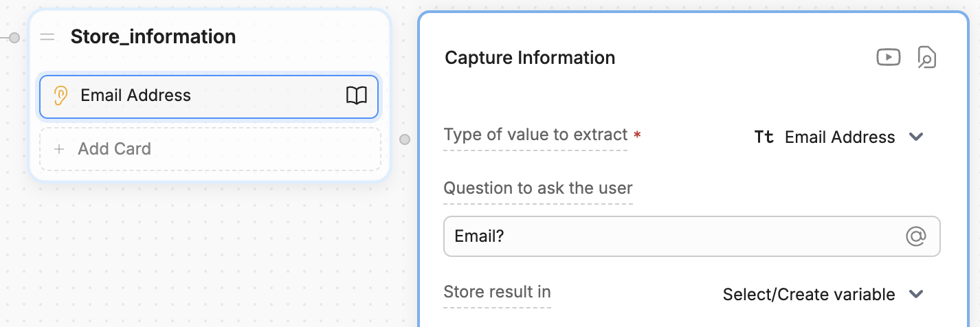 Assign a value to a variable
