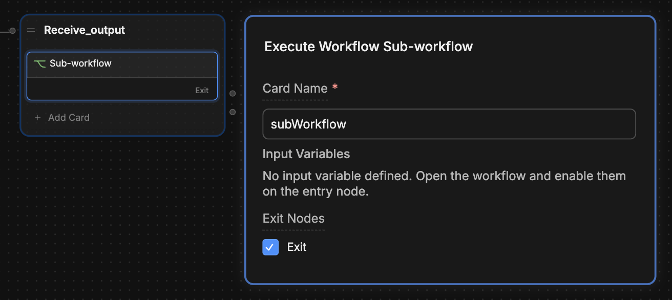 Workflow Card