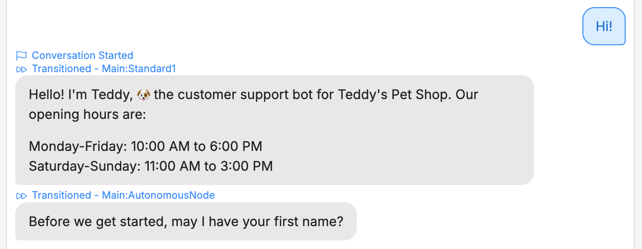 New conversation
