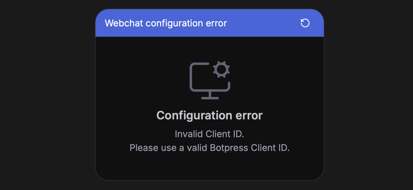 Invalid client ID