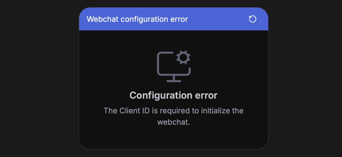 Missing client ID